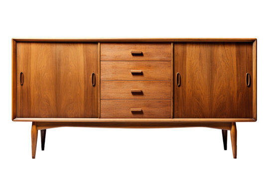 sideboard isolated on a transparent background, generative ai