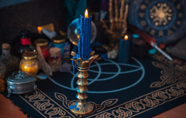 White magic, energy cleaning. Altar for witch, magic for love, health, attracting happiness ....