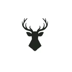 Foto op Plexiglas Vintage Deer Head Logo Design Vector © apfan
