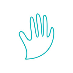 Fototapeta na wymiar Hands people care humanity logo design