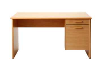 desk isolated on a transparent background, generative ai