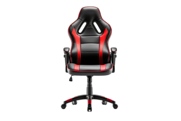 gaming chair isolated on a transparent background, generative ai
