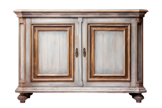 console cabinet isolated on a transparent background, generative ai