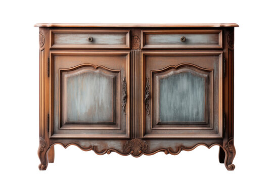 console cabinet isolated on a transparent background, generative ai