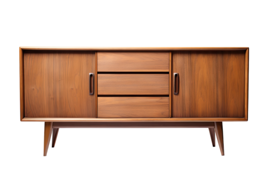 credenza isolated on a transparent background, generative ai
