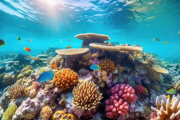 Vibrant Coral Reef Life