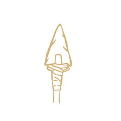 Vintage Retro Hipster Spear Arrowhead Logo Design Vector