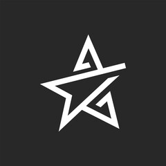 Obraz premium Star logo icon illustration design vector