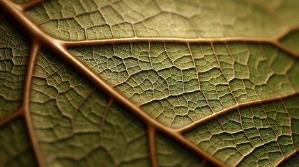 Closeup of the textured surface of a leaf