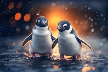 Charming Baby Penguins