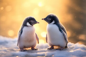 Charming Baby Penguins