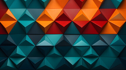 beauty and elegance of abstract geometric patterns in vibrant colors