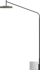 Side view of floor lamp	