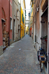 the historic center of noli Savona Italy