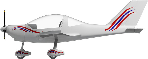 Side view of airplane