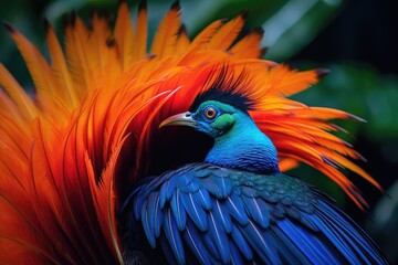 Obraz premium Colorful Bird of Paradise