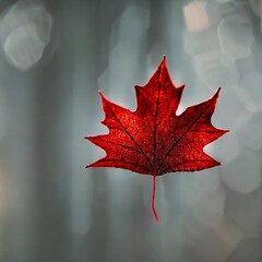 Fototapeta premium autumn maple leaf , generative ai