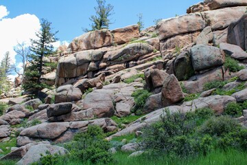 rocks in the mountains
