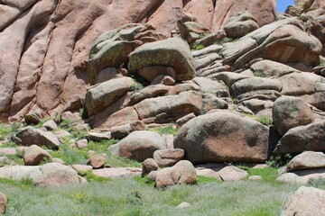 rocks in the mountains