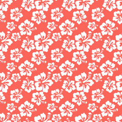 Aloha Pink Hawaiian Shirt Seamless Background Pattern