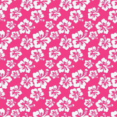 Aloha Pink Hawaiian Shirt Seamless Background Pattern