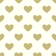 Seamless green white heart pattern background.Simple heart shape seamless pattern in diagonal arrangement. Love and romantic theme background.