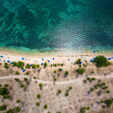 Top Aerial Photo of Boqueron Beach, Puerto Rico