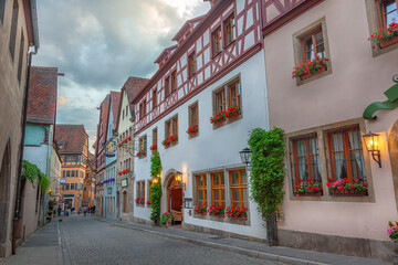 Street of a Rothenburg ob der Tauber