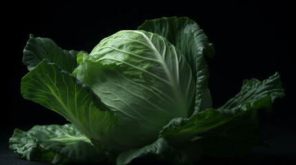 realistic image of cabbage generative ai