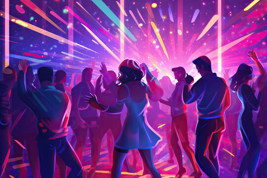 party dancefloor ai generated