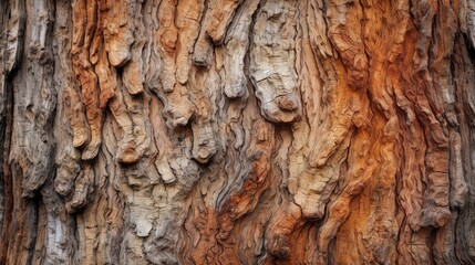 The detailed texture of tree bark