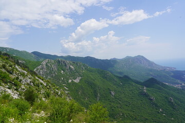 landscape with mountains and sky 