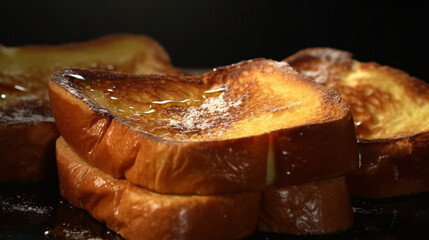 toast bread with honey generative ai
