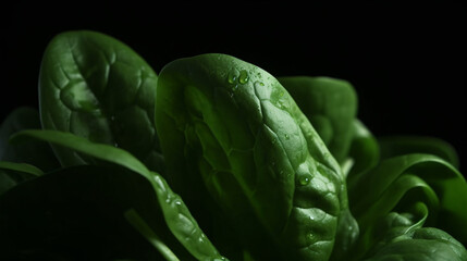 Fototapeta premium lettuce clean close up shot generative ai