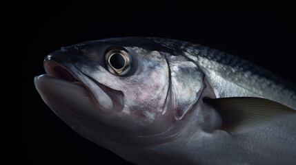 detail shot of fish generative ai