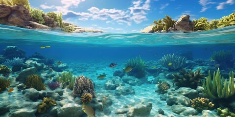 Abstract green leaf texture