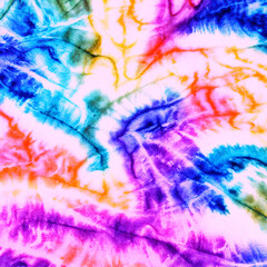 Fototapeta na wymiar Shibori, color tie dye, abstract batik brush pattern design