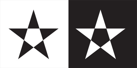  Illustration vector graphics of pentagon star icon