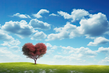 beautiful love tree ai generated
