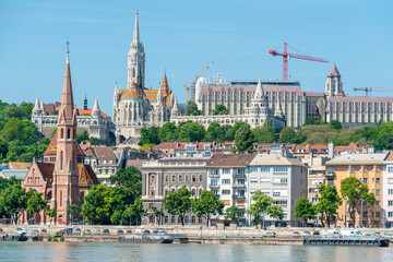 Watertown and Castle Hill neighborhoods in Budapest, Hungary.