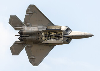 The amazing Raptor fighter jet.