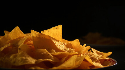 Obraz na płótnie Canvas nacho with isolated background generative ai