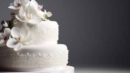 beautiful looking wedding cake generative ai
