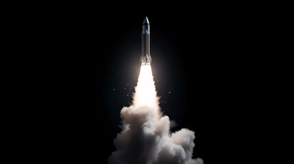 Fototapeta premium rocket in the sky generative ai