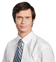 Businessman with look of disbelief