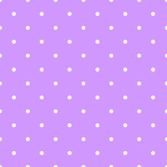 Purple and White Polka Dots Pattern Repeat Background