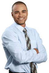 Businessman with Arms Folded - Isolated