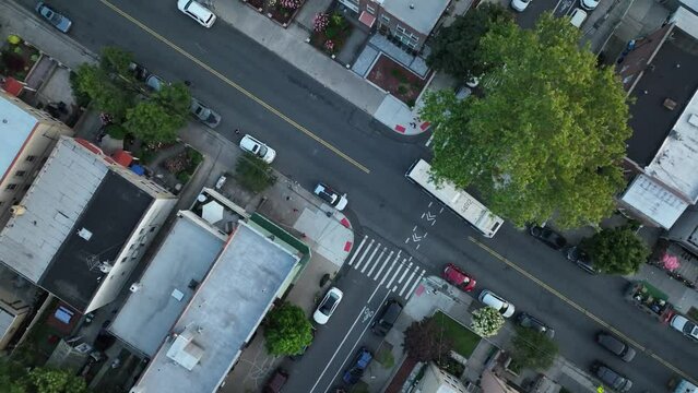 Sunset Aerial Drone Footage NYC New York City Twilight Golden Hour River 4K