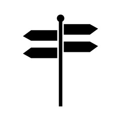 stock vector signpost icon simple vector illustration on white background..eps