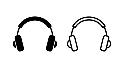 Headphone icon vector. headphones earphones icon. headset